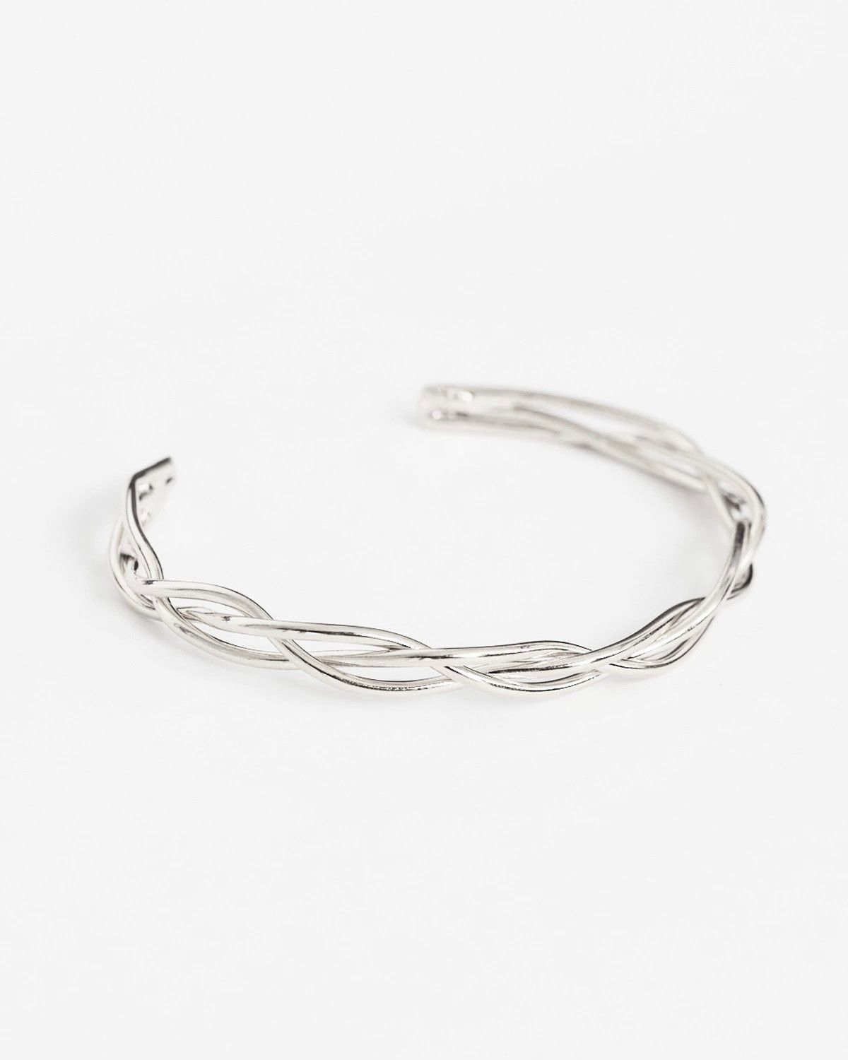 Bracelete Trança Prateado