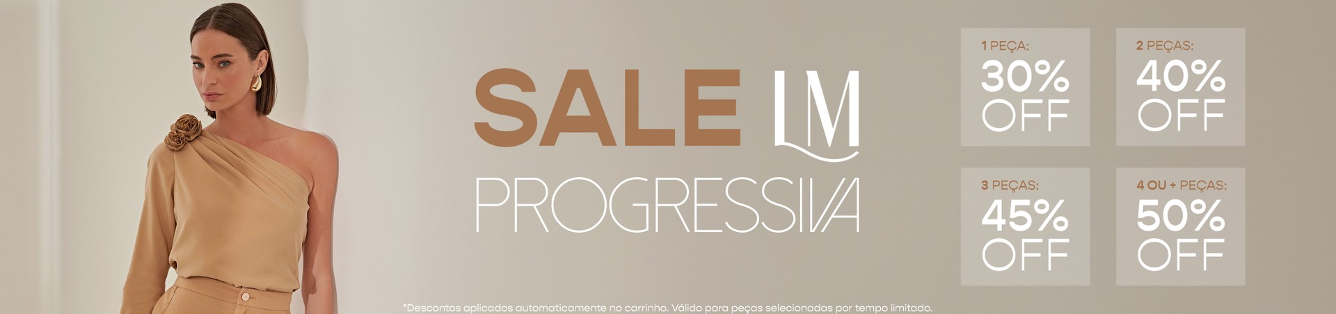 SALE PROGRESSIVA - ATÉ 50% OFF!