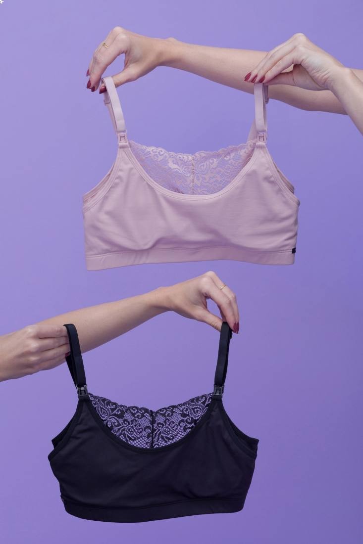 Sutiã De Amamentação Absorvente Com Renda Valentina - Isadora Duncan  Lingerie