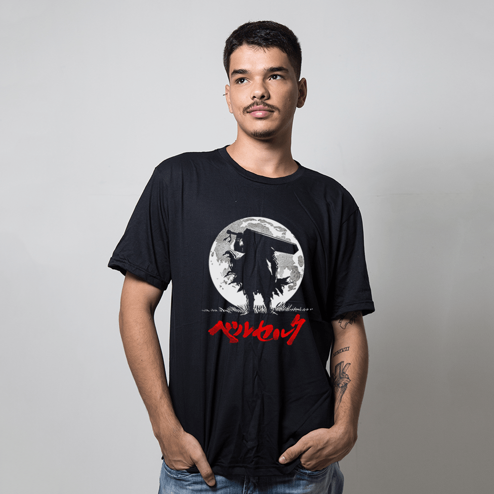 Camiseta Camisa Berserk Guts Anime Mangá Filme Nerd Geek