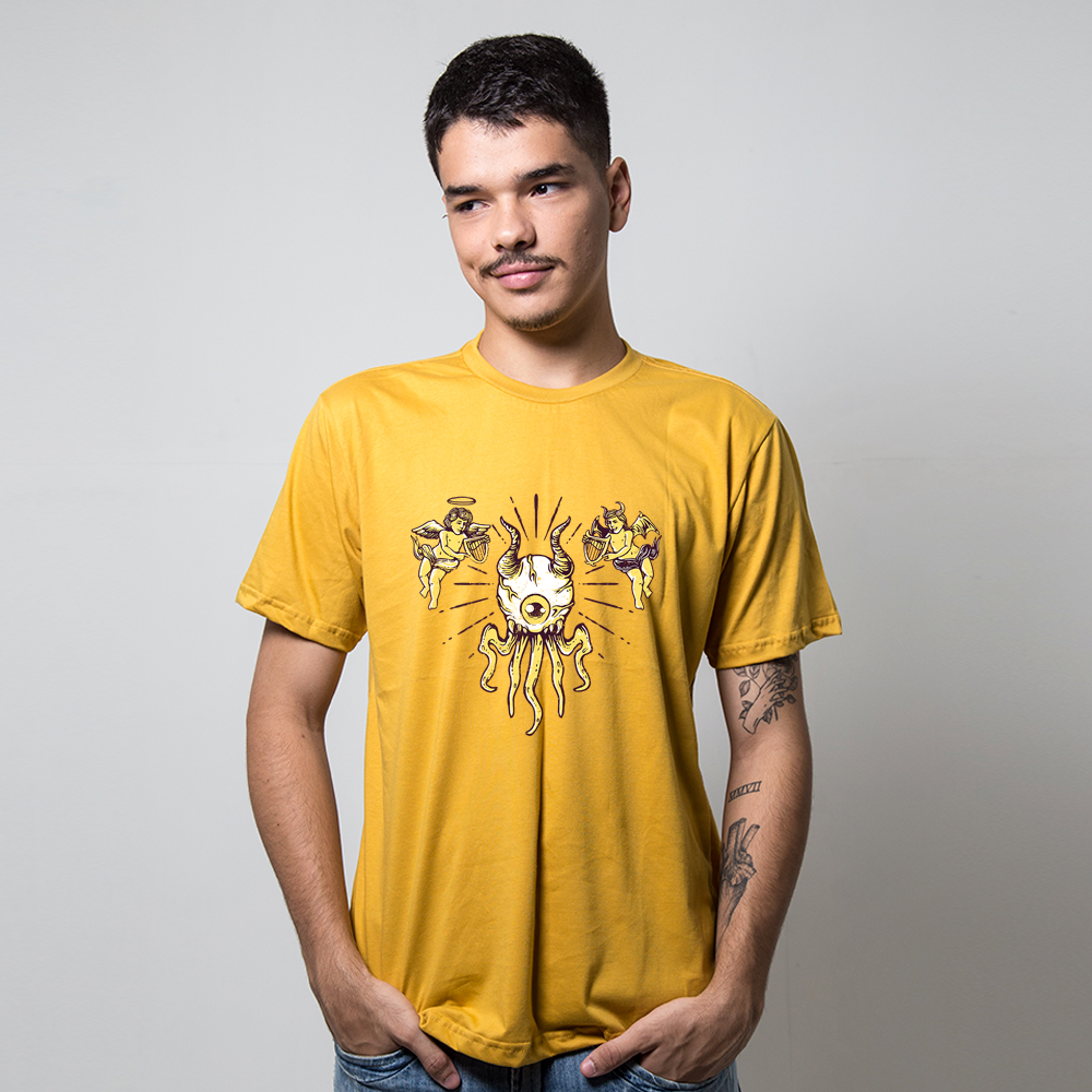 Camiseta Em Tempos de Ódio - Mostarda