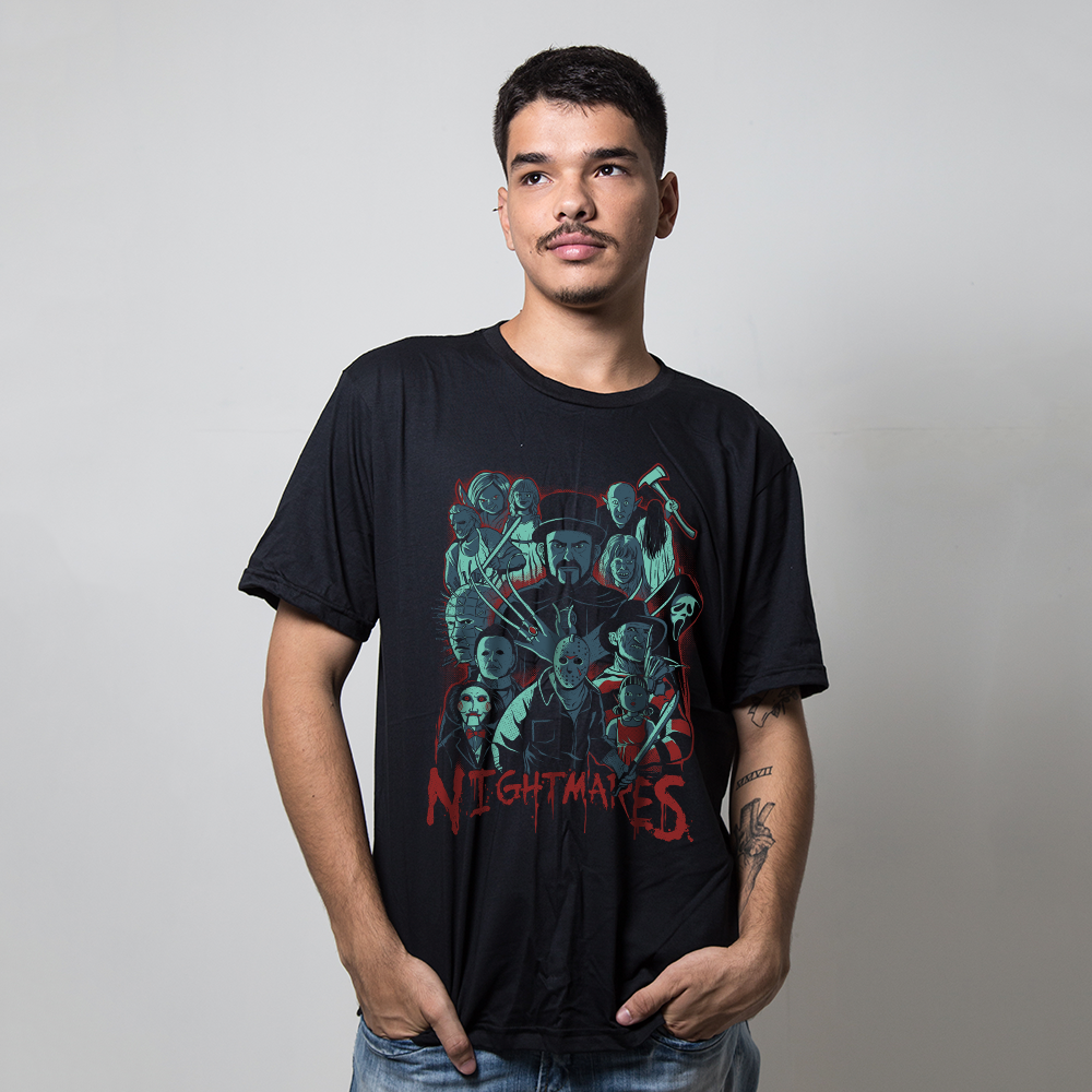 CAMISETA PRETA - 5 NIGHTS - LOLJA - Atelier do Sicko LTDA