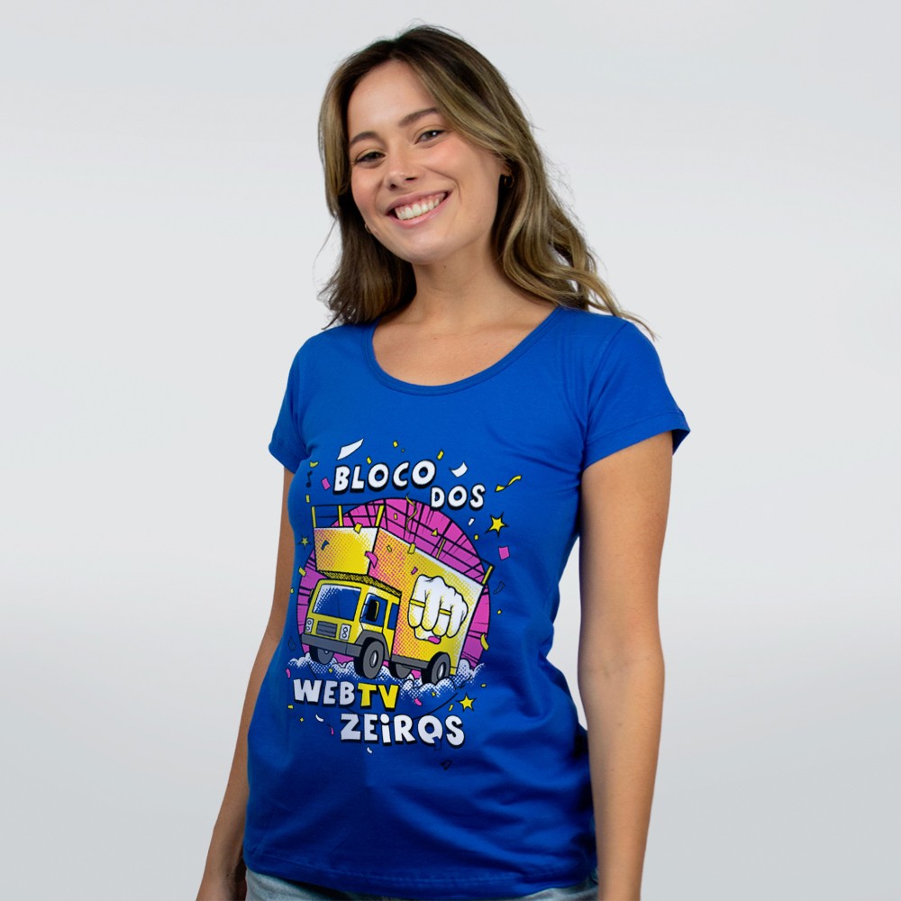 CAMISETA AZUL BEBÊ - PANDINHA AZUL - LOLJA - Atelier do Sicko LTDA