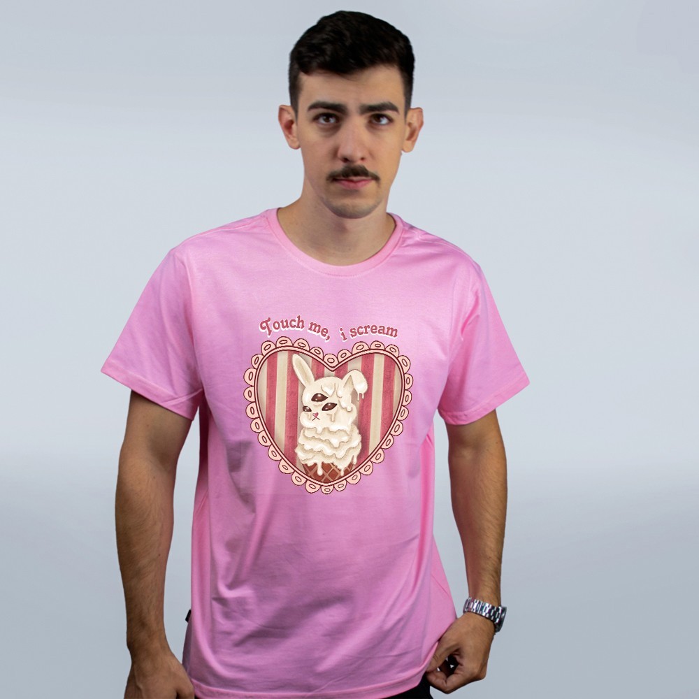 CAMISETA ROSA - NATASHA PANDA - LOLJA - Atelier do Sicko LTDA