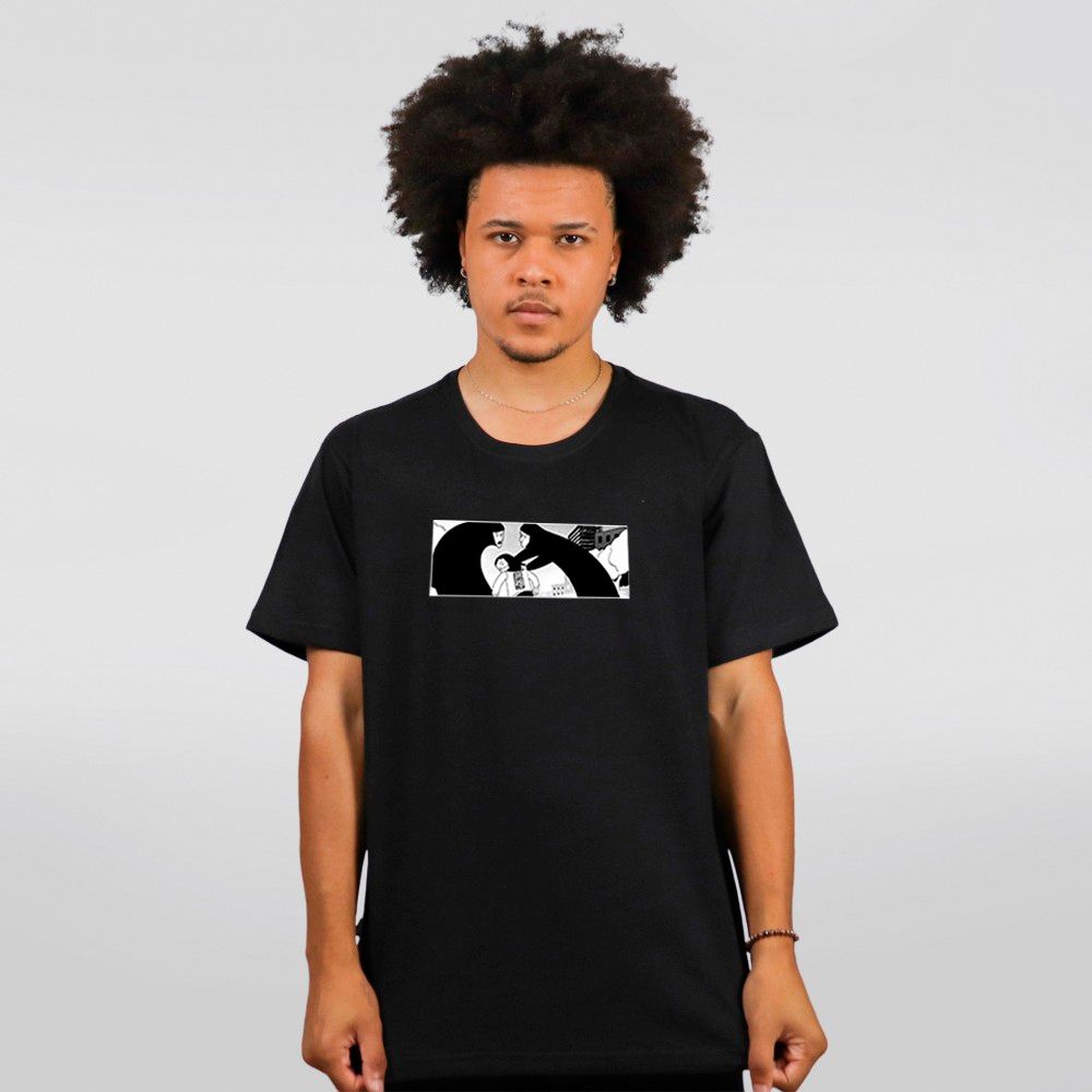CAMISETA PRETA - PUNK IS NOT DED - LOLJA - Atelier do Sicko LTDA