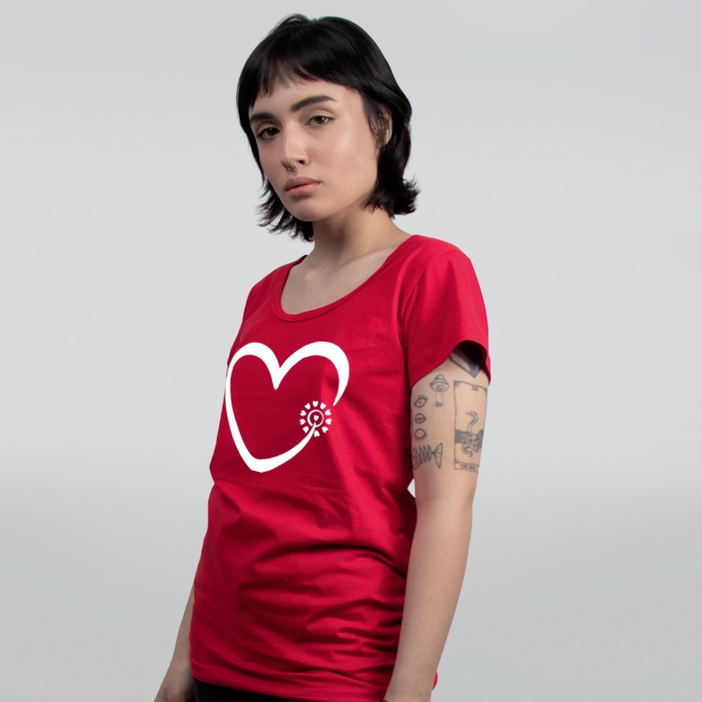 CAMISETA PRETA - DAMA DE VERMELHO - LOLJA - Atelier do Sicko LTDA