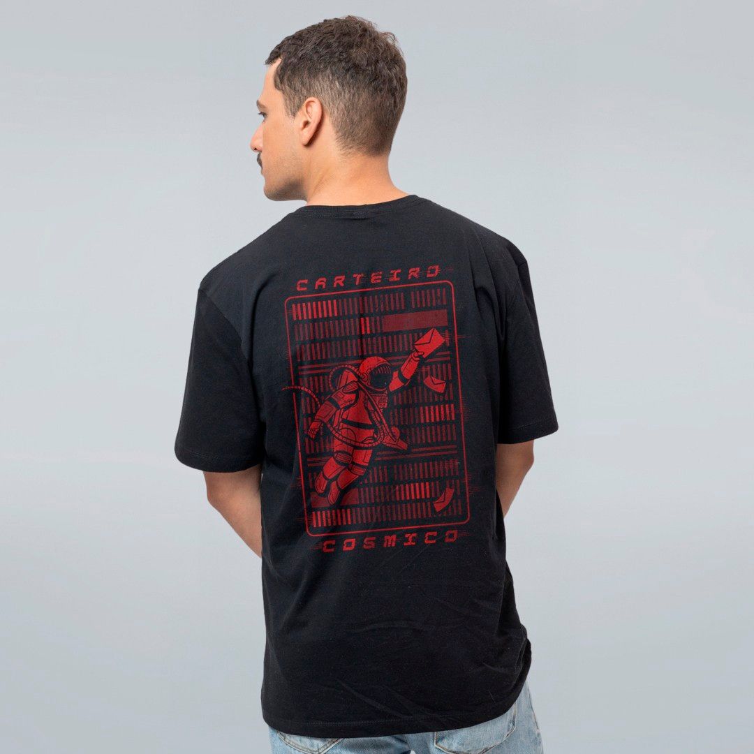 CAMISETA PRETA - CARTEIRO CÓSMICO - LOLJA - Atelier do Sicko LTDA