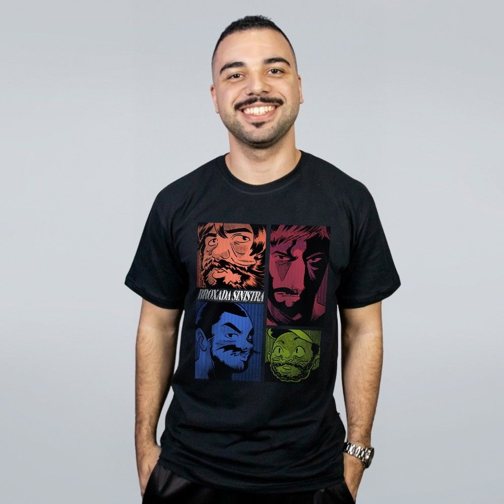 CAMISETA PRETA - BEBOP - LOLJA - Atelier do Sicko LTDA