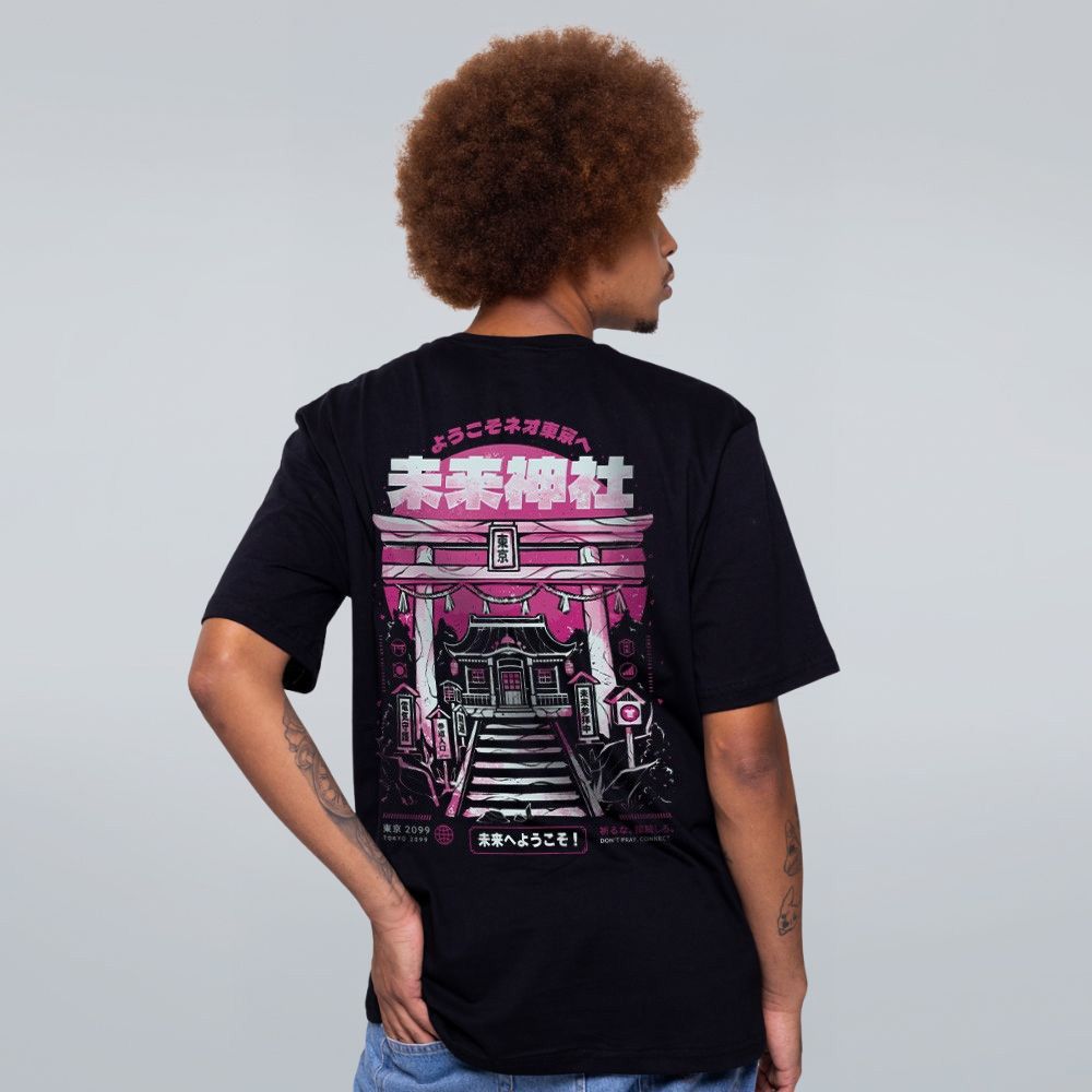 CAMISETA PRETA - TOKYO SHRINE - LOLJA - Atelier do Sicko LTDA