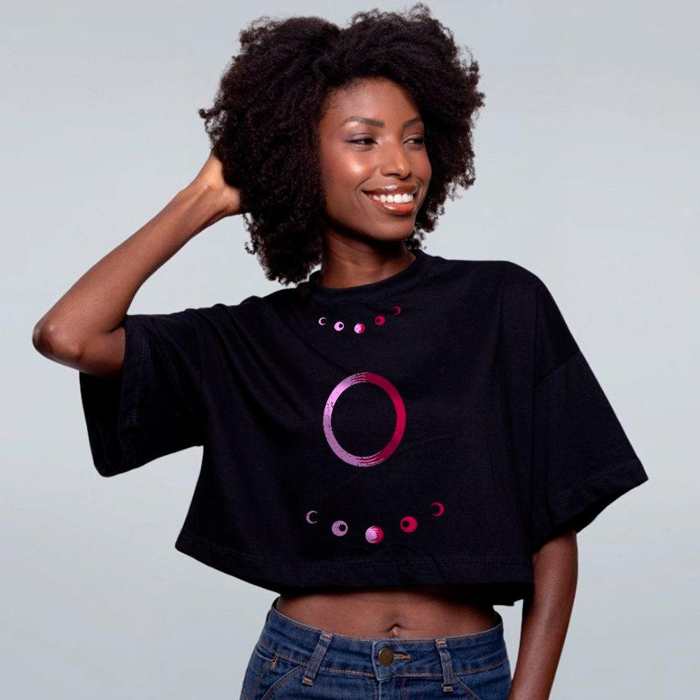 CROPPED OVERSIZED PRETO - LOHI-VE - LOLJA - Atelier do Sicko LTDA