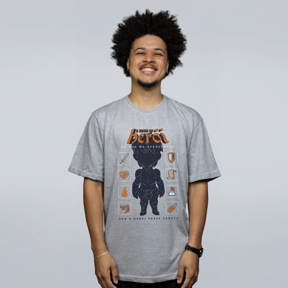 CAMISETA CINZA - INVENTÁRIO - LOLJA - Atelier do Sicko LTDA