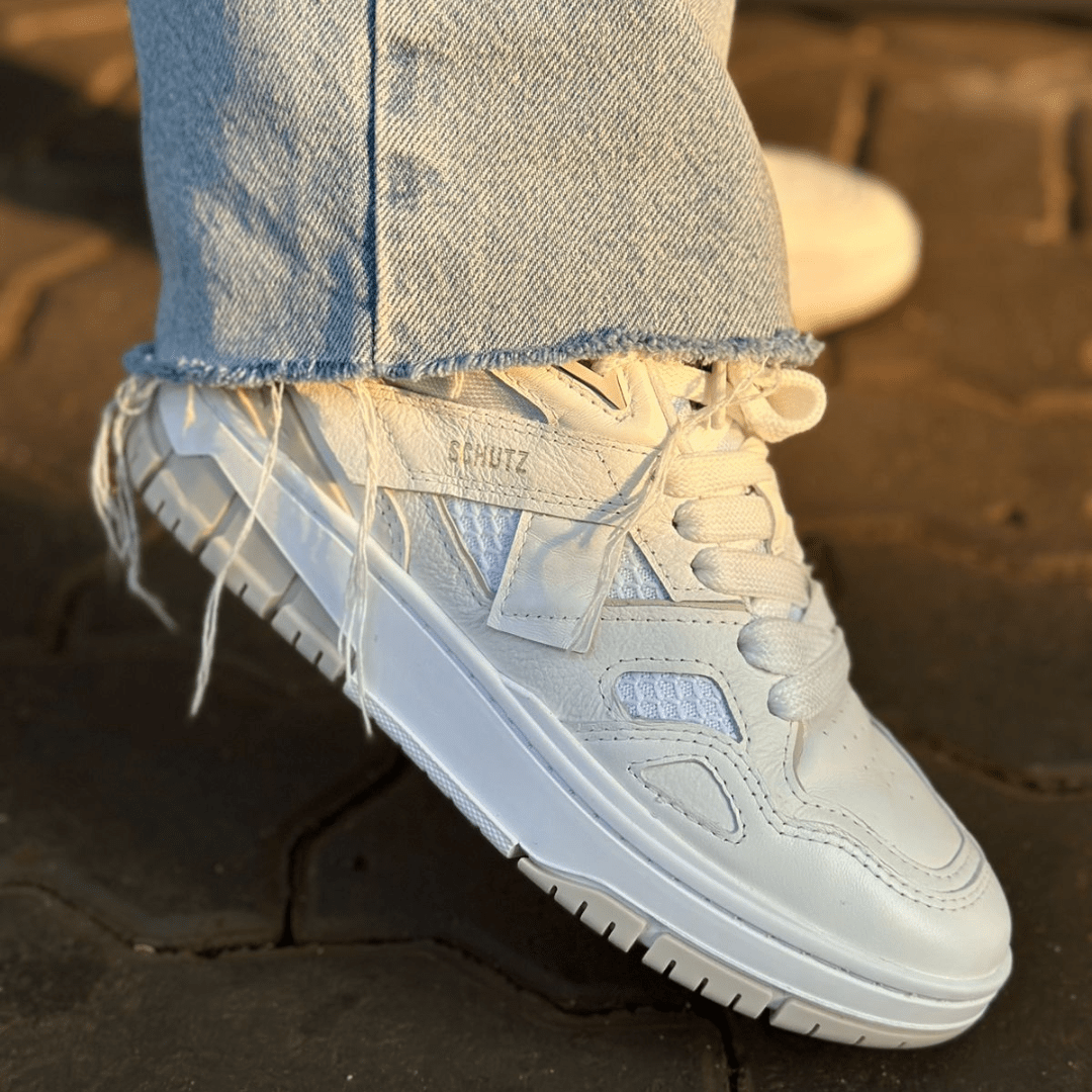 TENIS SCHUTZ COURT 95 COURO BRANCO S2212700010002 - Maria Canela