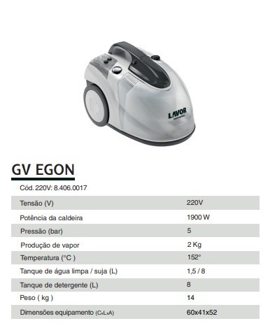 Gerador a vapor - GV EGON