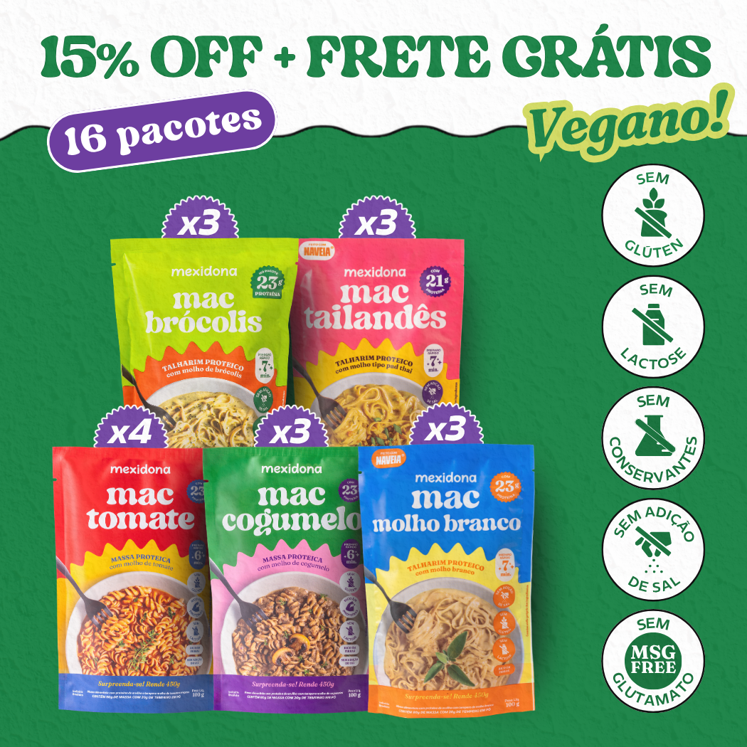 Foto do produto Kit Mac Proteína  Vegano | 5 sabores