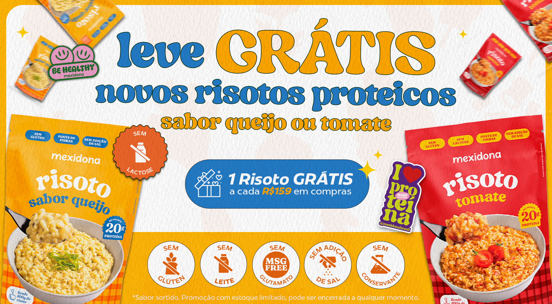 [Tag] Banner Tag - [Mais Proteína] [DESKTOP] -  6 ANOS MEXIDONA