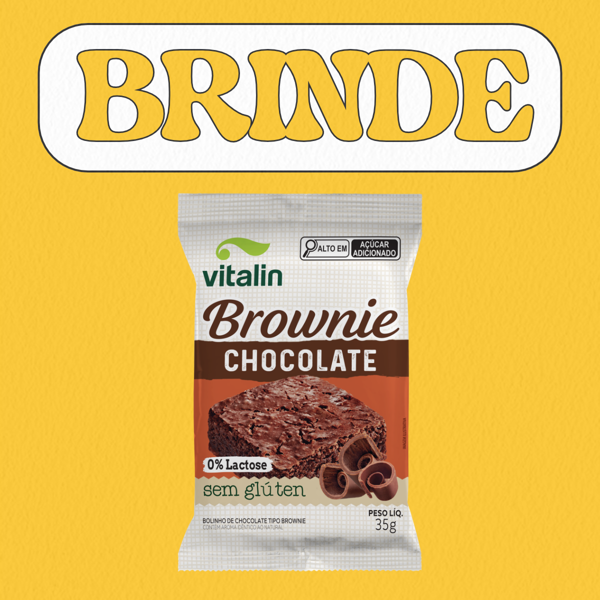 Foto do produto BRINDE BROWNIE  VITALIN 35G