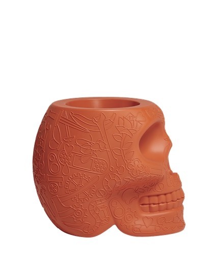 Cooler/vaso Mexico cor Terracota em Polietileno | Qeeboo