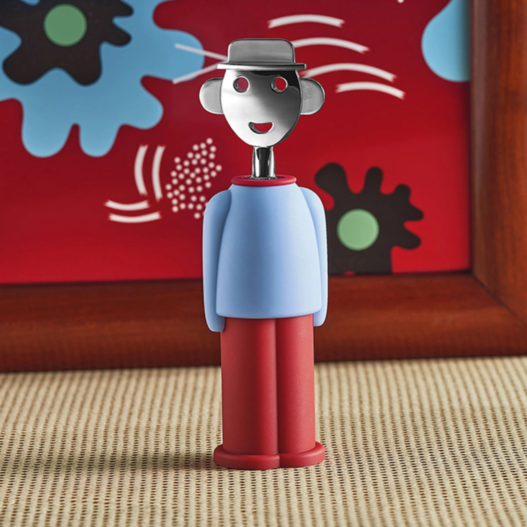 Saca-rolhas Alessandro M. cor Azul/Vermelho | Alessi