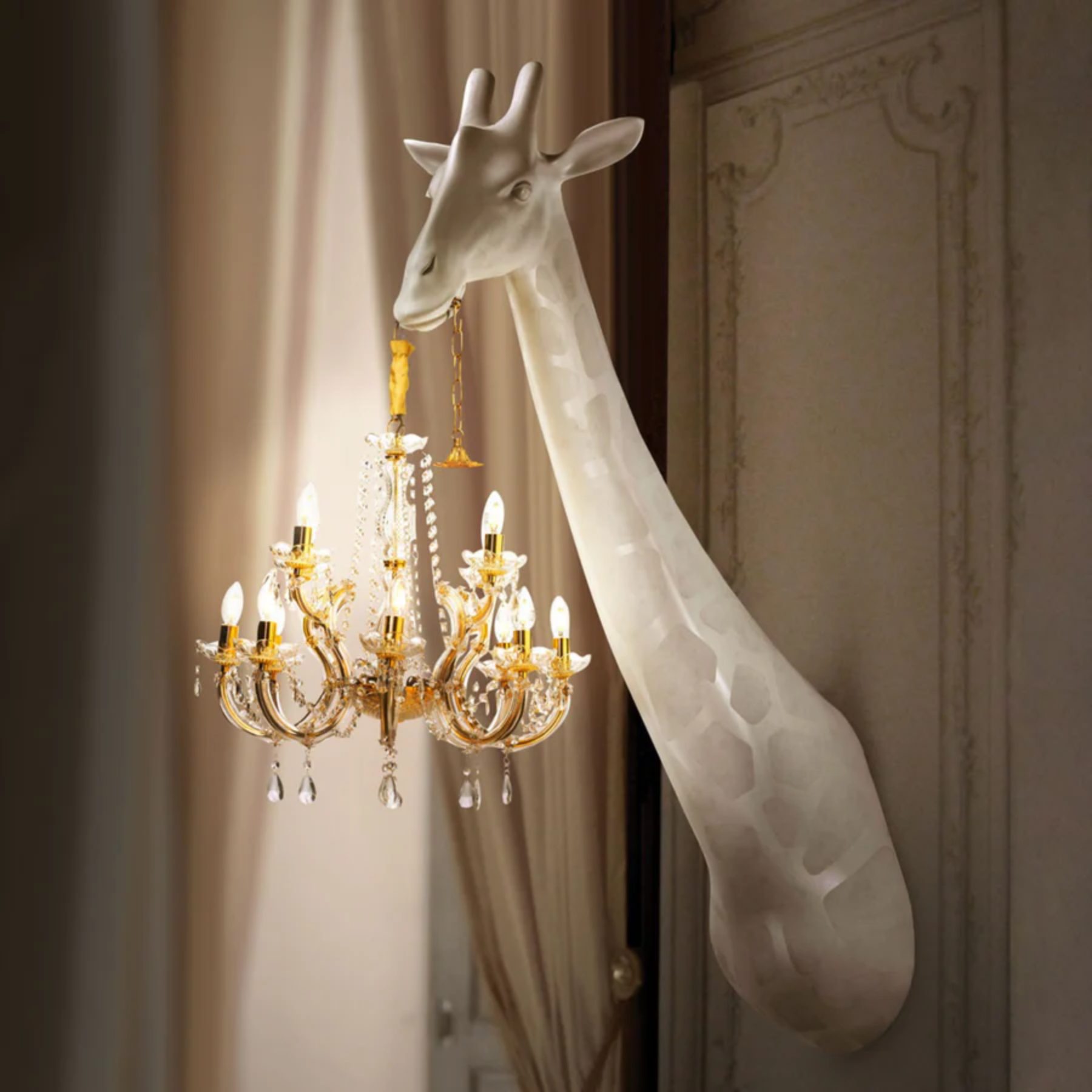 Luminária Giraffe in Love Wall | Qeeboo