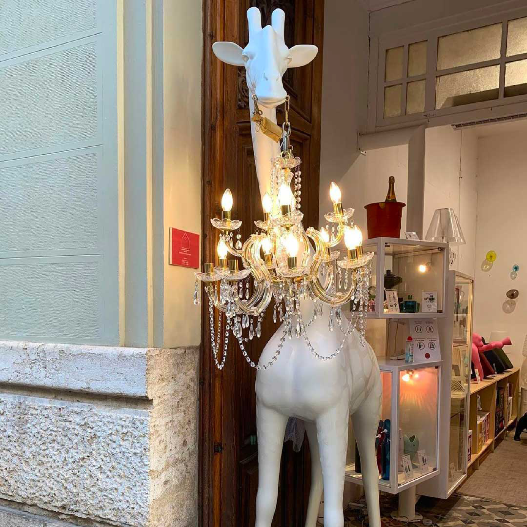 Luminaria de chão Giraffe in Love M Outdoor | Qeeboo