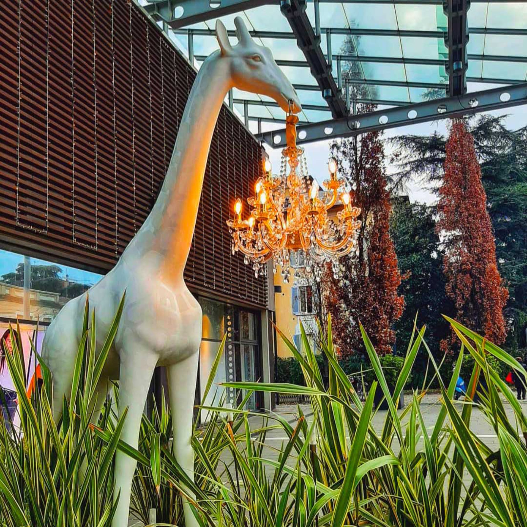 Luminaria de chão Giraffe in Love M Outdoor | Qeeboo