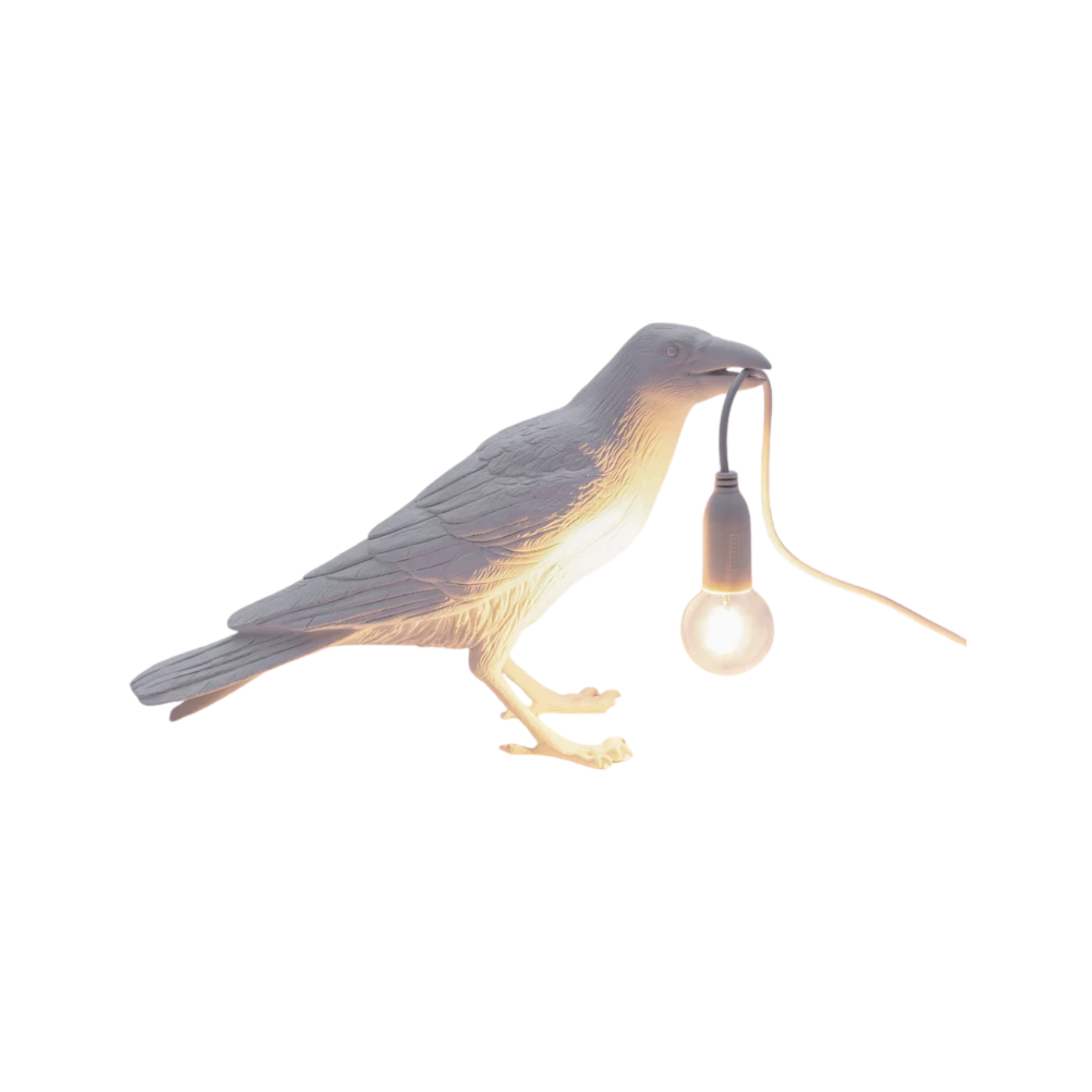 Luminaria de mesa Bird White Waiting | Seletti 