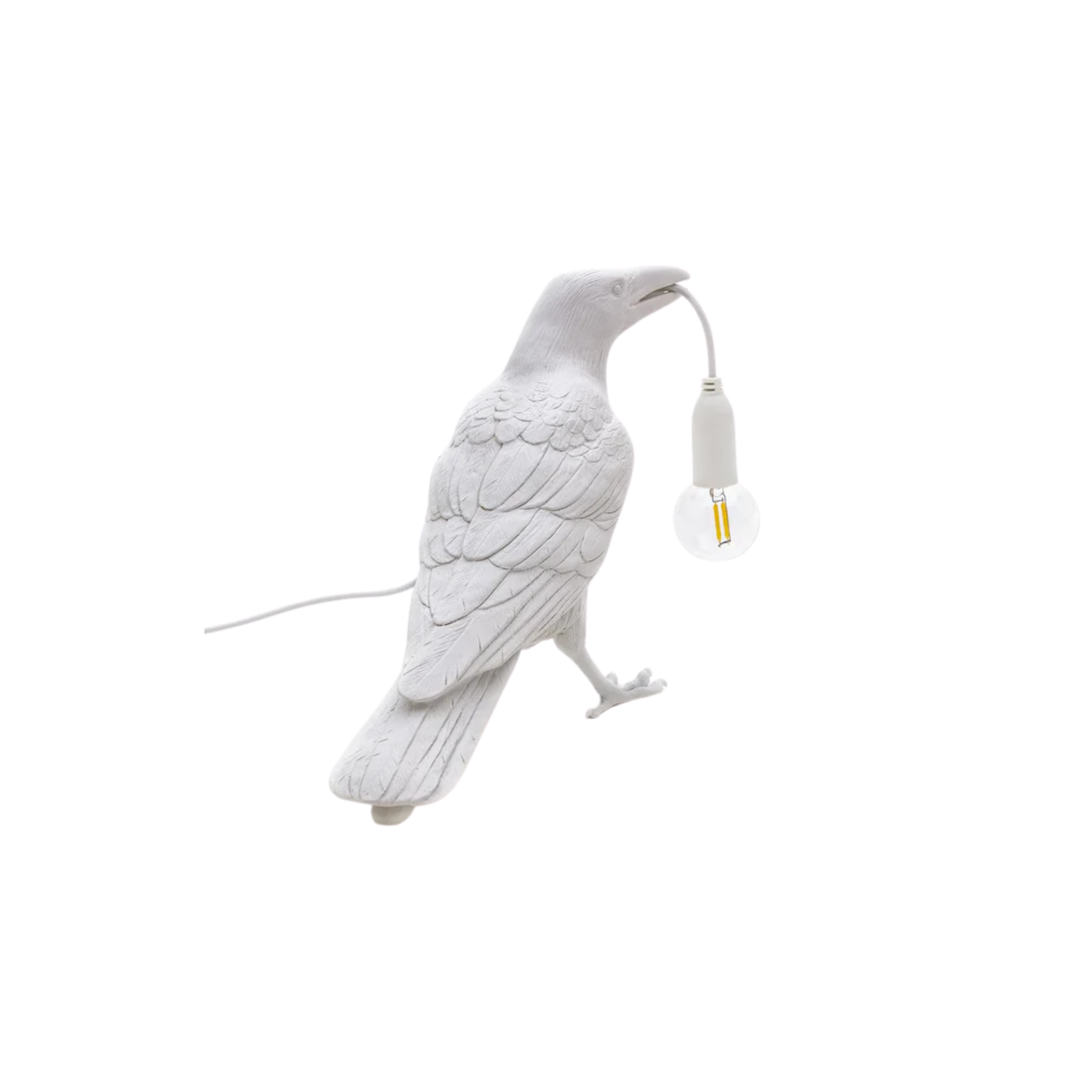 Luminaria de mesa Bird White Waiting | Seletti 