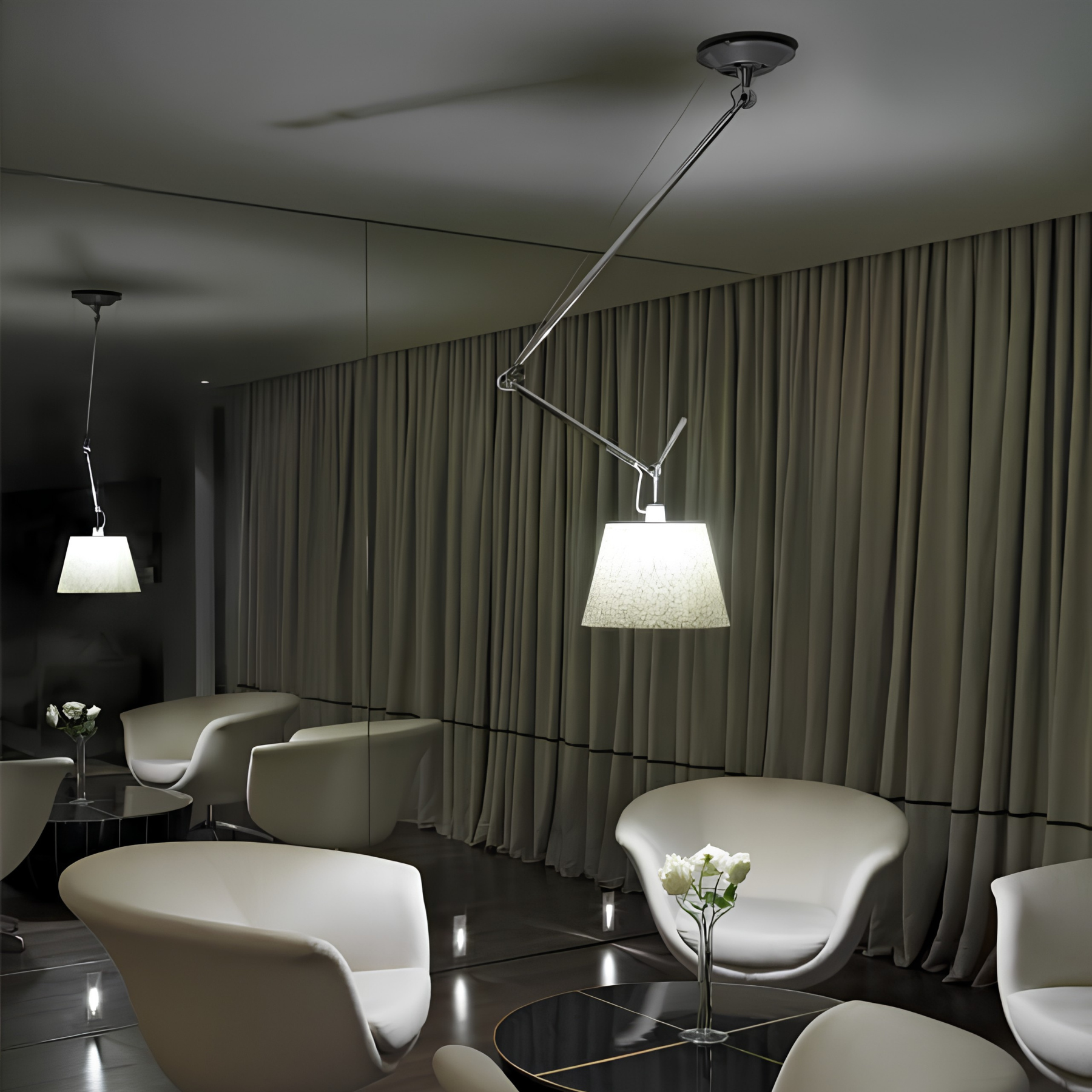 Luminária Tolomeo Sospensione 32Ø cúp. Pergaminho | Artemide