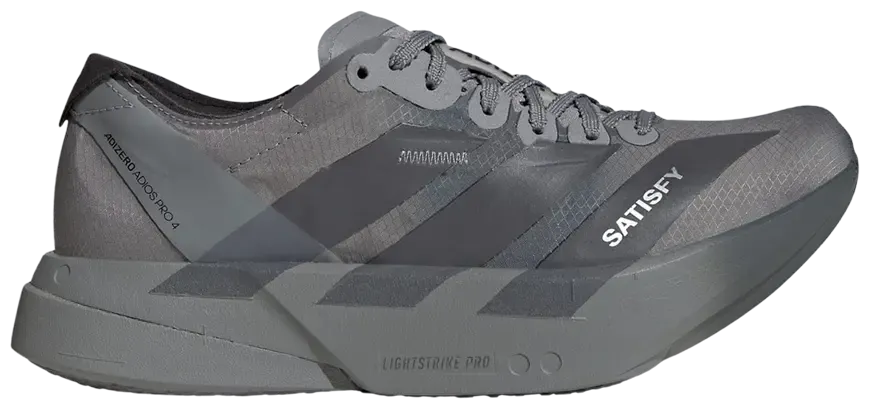 スパイク・シューズ ADIZERO ADIOS PRO 4 SATISFY M Tênis Adidas SATISFY x Adizero Adios Pro 4 Grey Black - Pardal