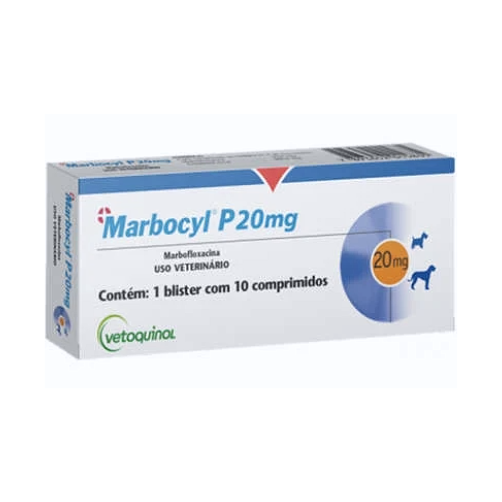 Marbocyl P 20 mg 10 comprimidos - Vetoquinol