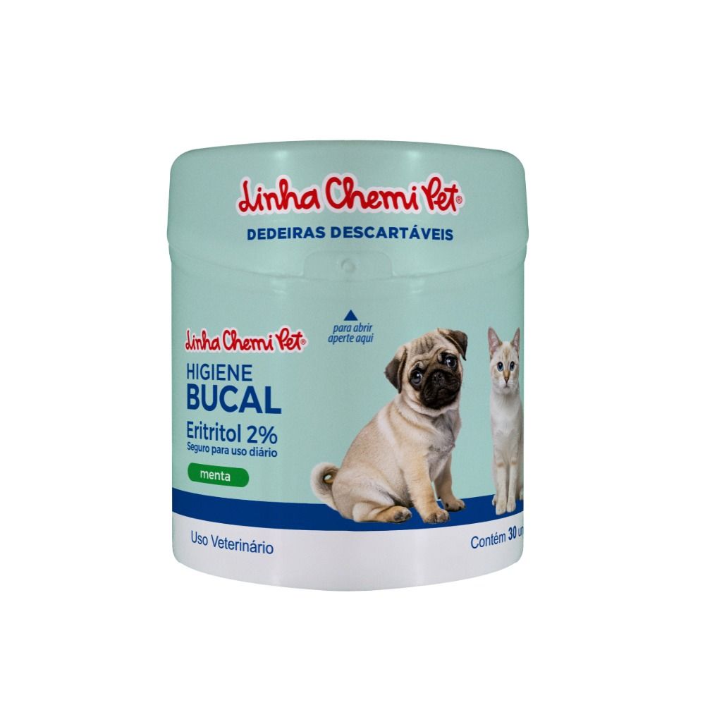 DEDEIRAS DESCARTAVEIS MENTA ERITROL 2% - 30 UNID CHEMITEC