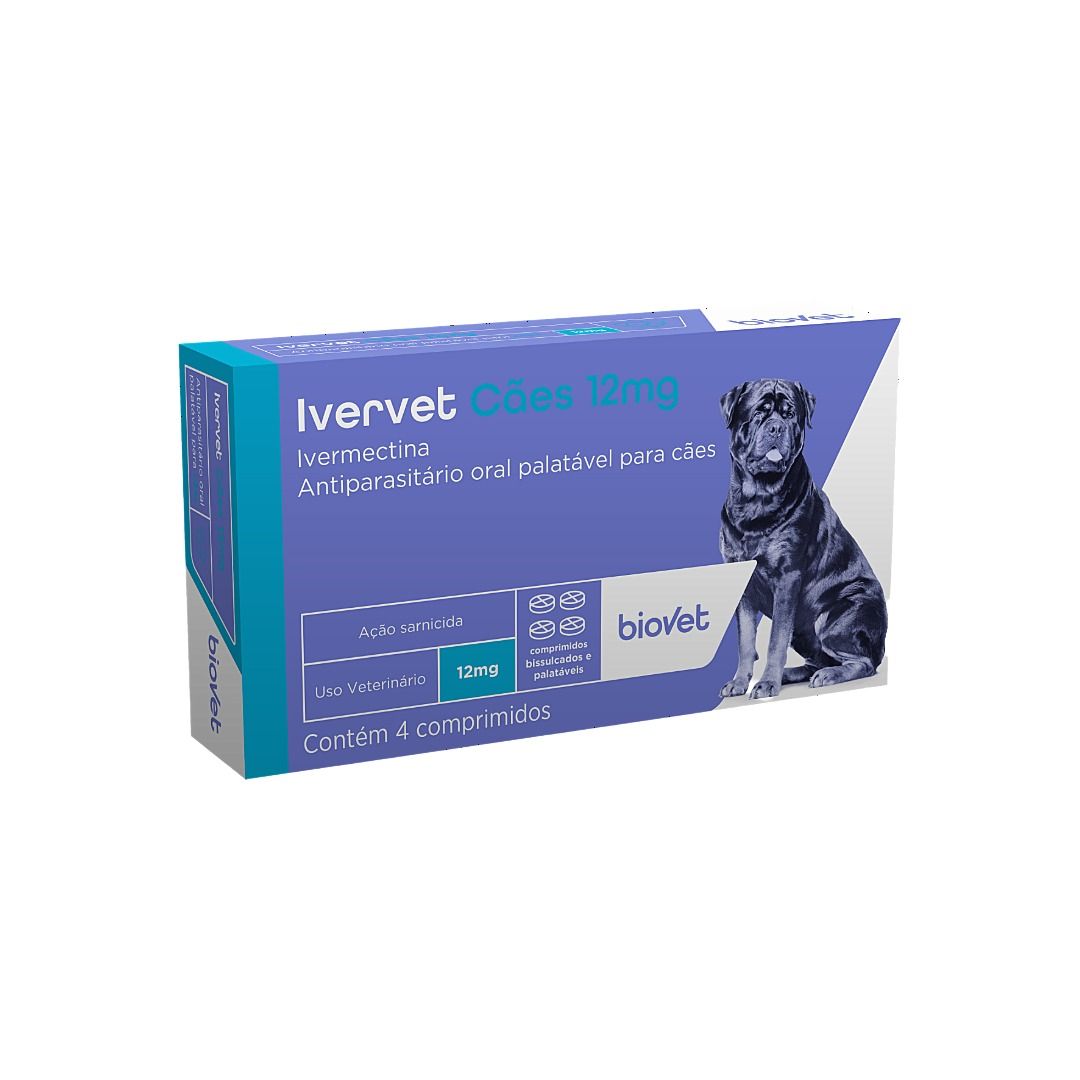 Ivervet Cães Ivermectina Comprimidos Palatáveis Biovet