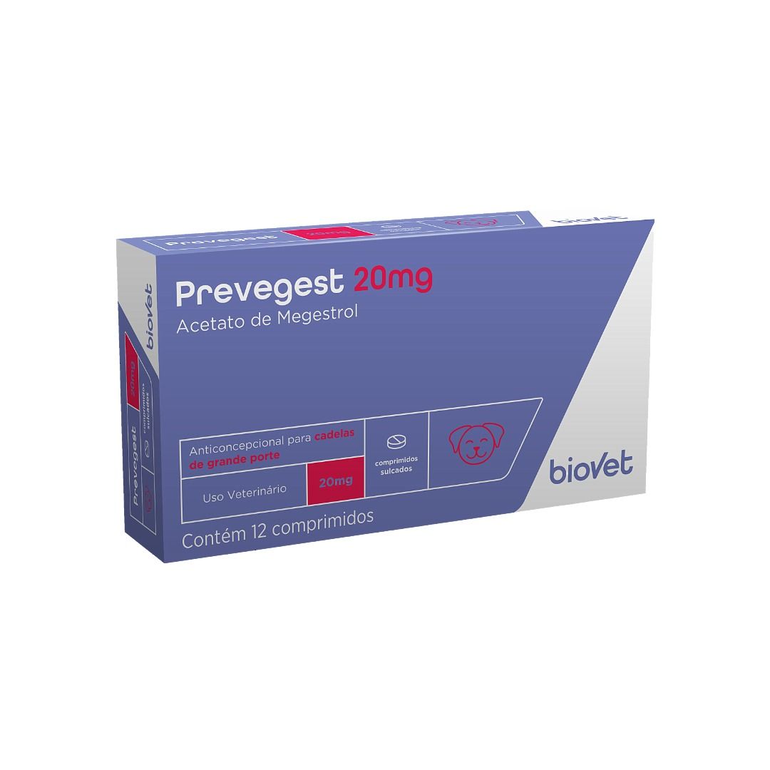 Prevegest 20mg para Cadelas de Grande Porte Biovet
