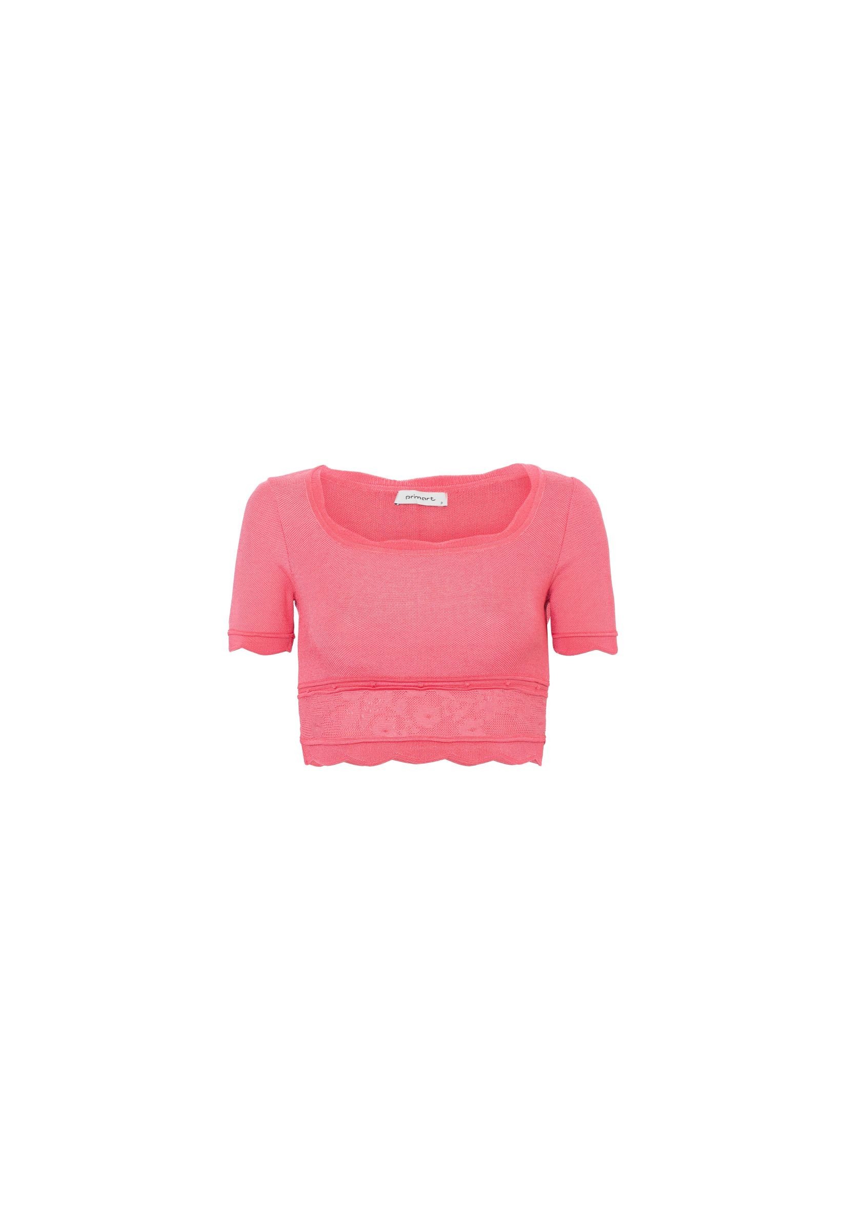 Blusa cropped tricot 