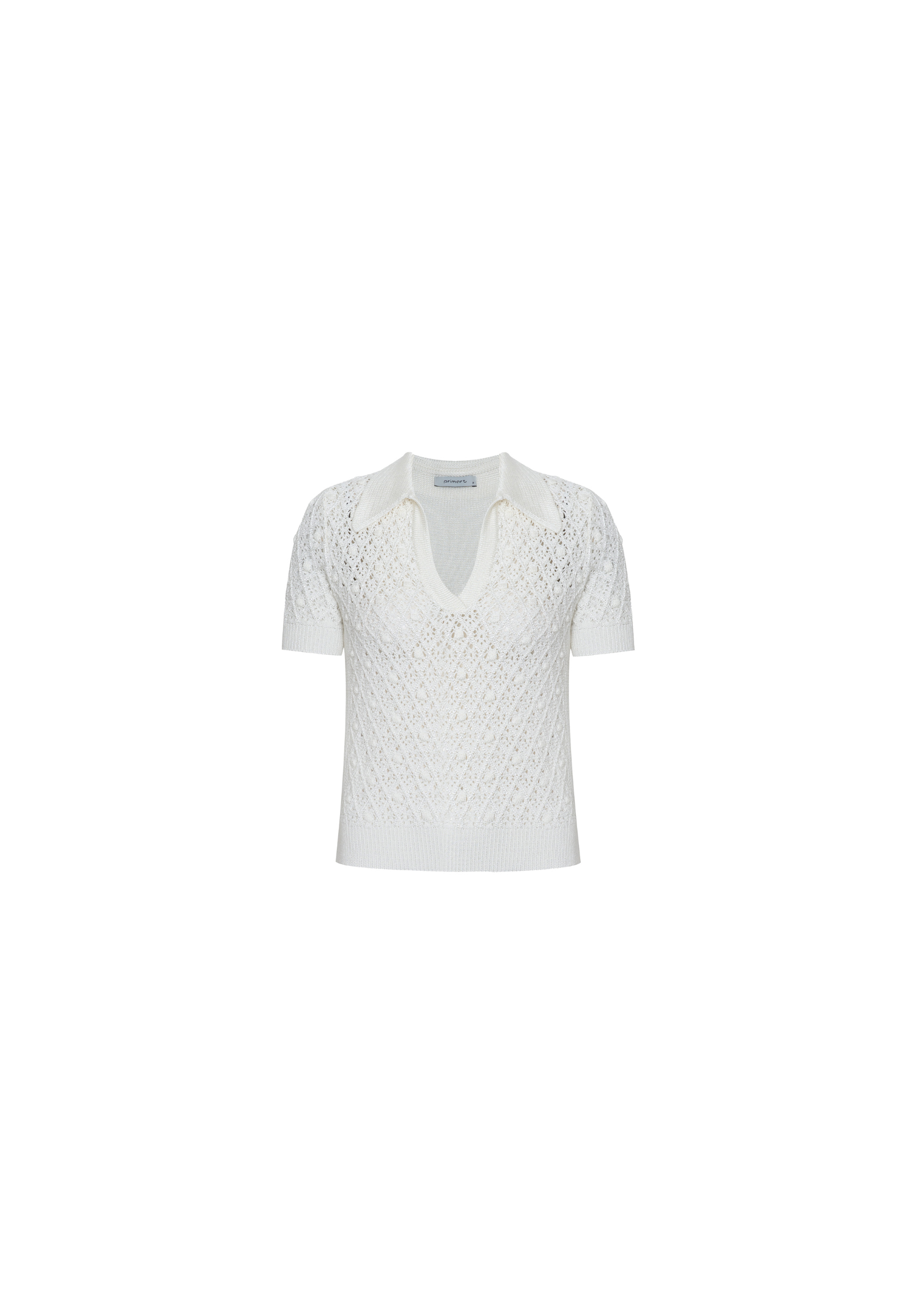 Blusa Isabel Tricot Rendado - Off White