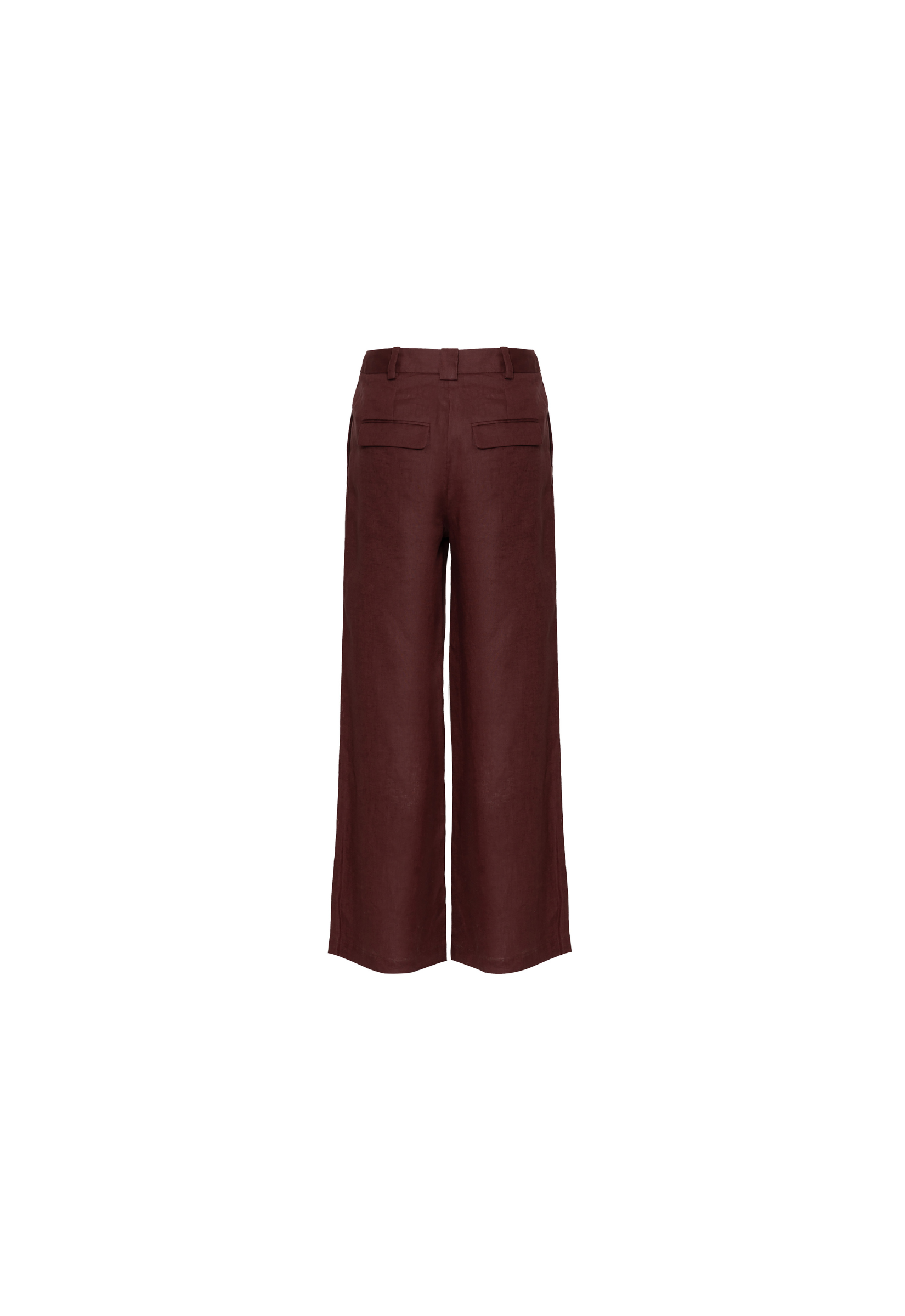 Calça Celine Pantalona Linho - Coffee 