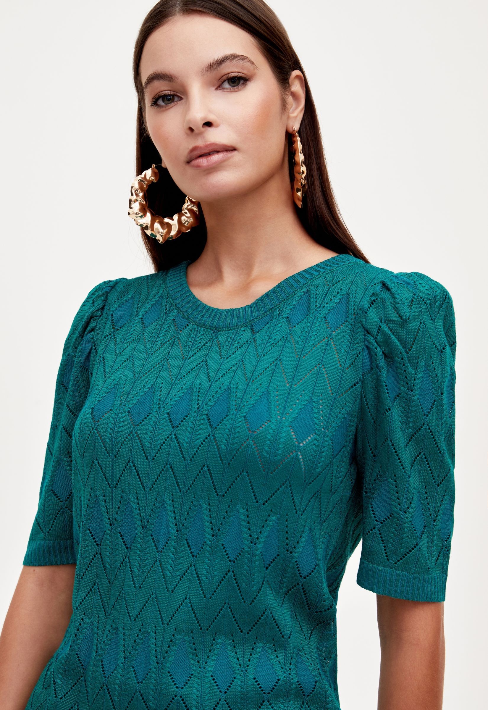 Blusa Clarissa Tricot - Verde Malachite