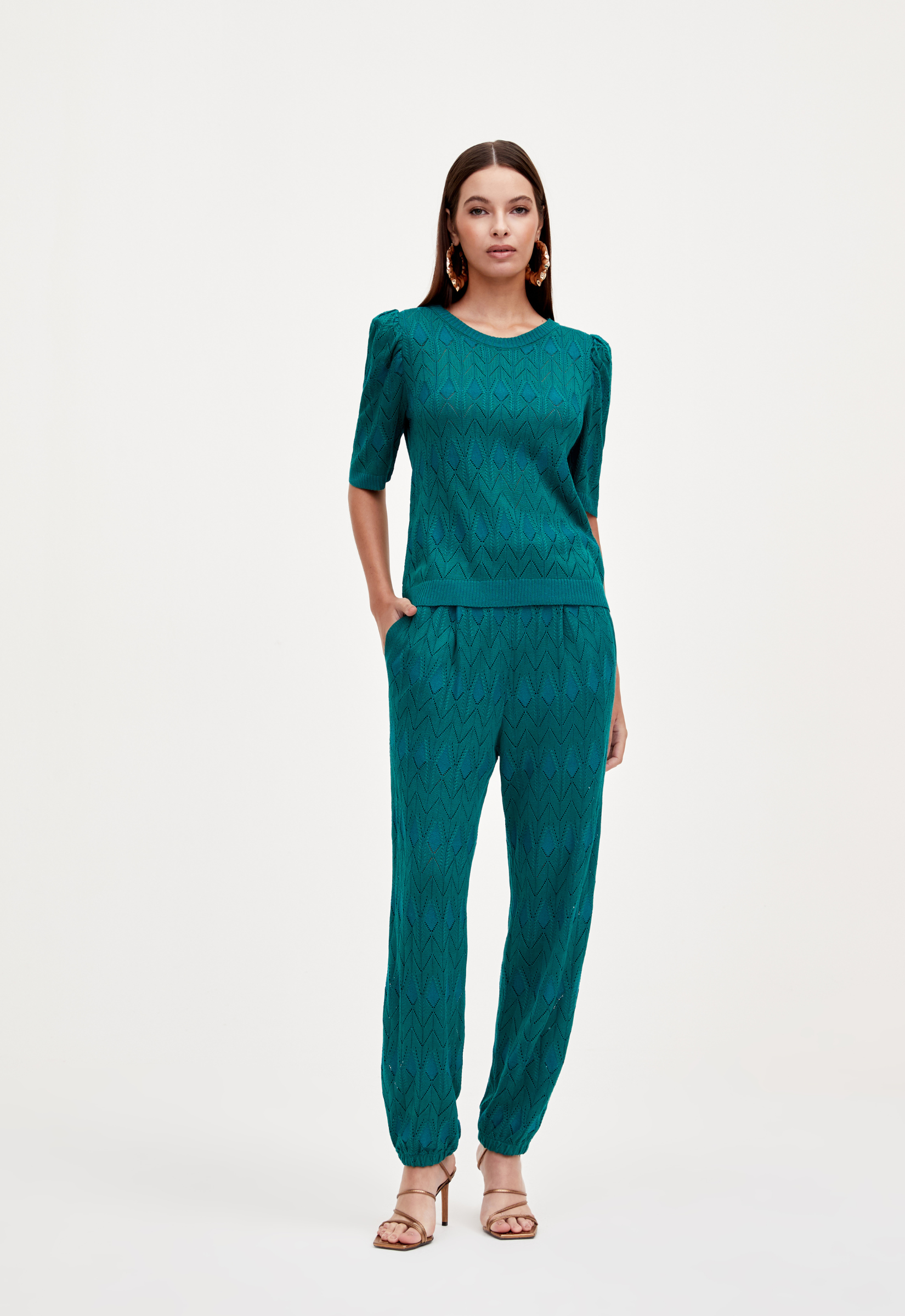 Calça Denise Tricot - Verde Malachite