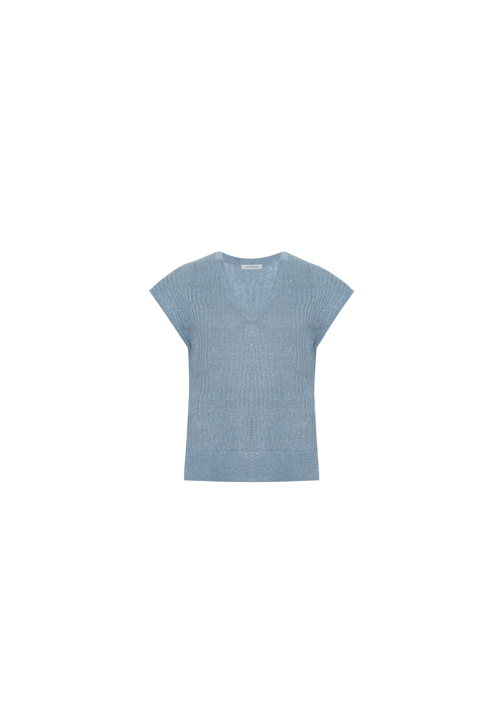 Blusa Mayara Tricot c/ Brilho - Azul 