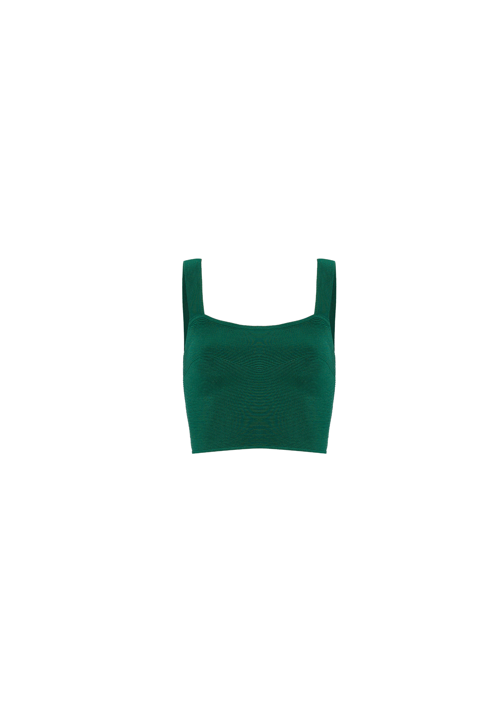 Top Sil Tricot - Verde Malachite