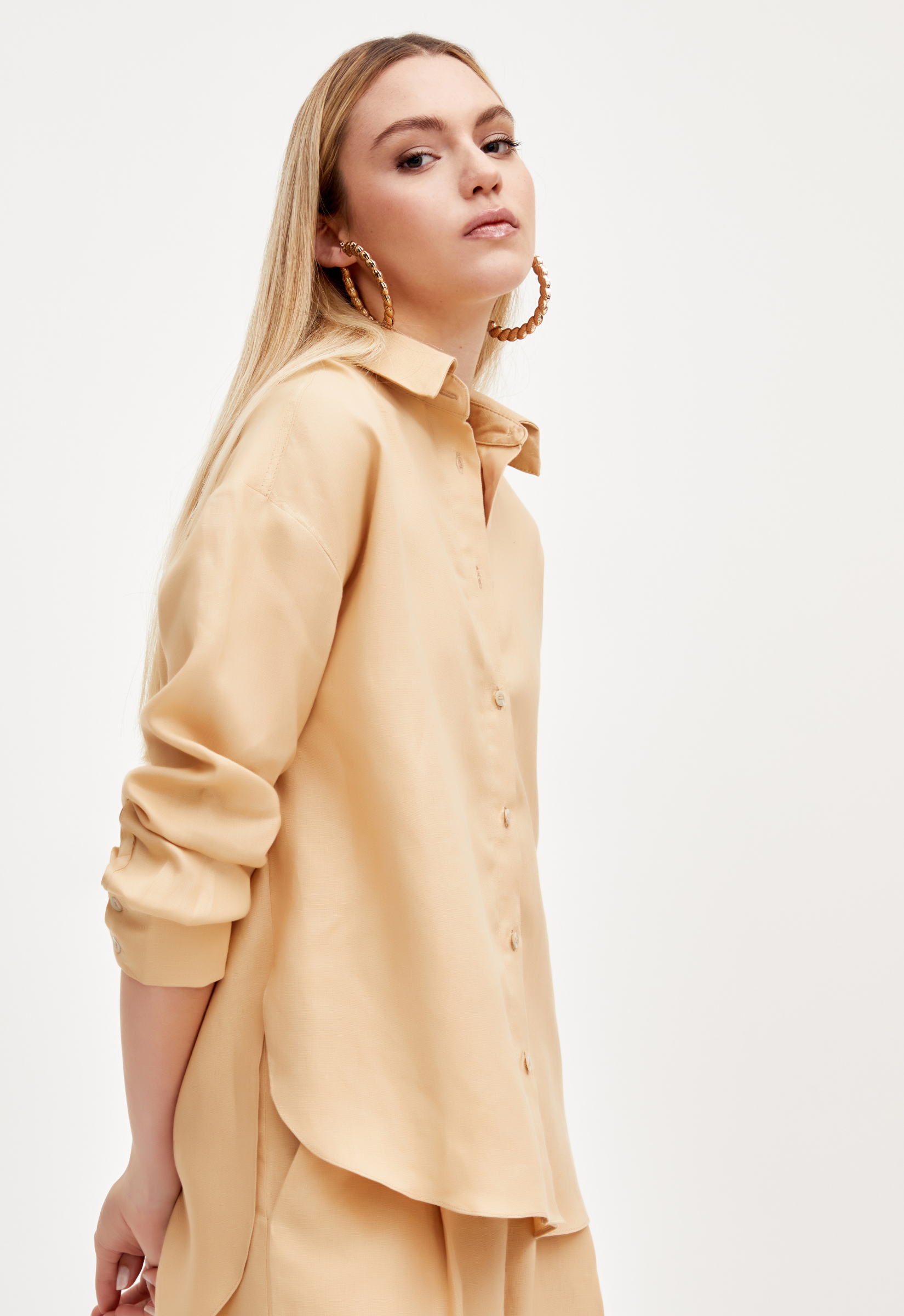 Camisa Yasmin Linho - Camel