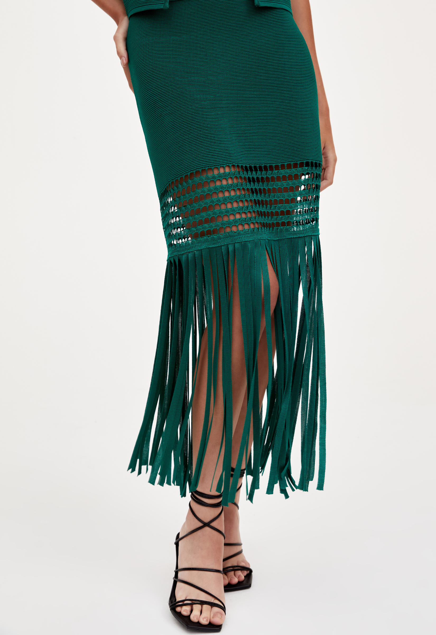 Saia Felipa Tricot - Verde Malachite