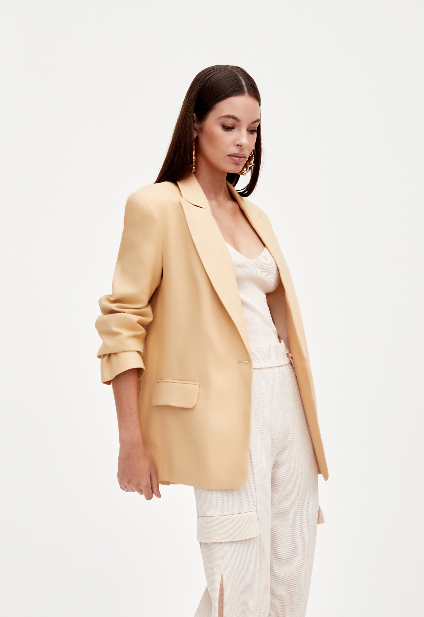 Blazer Adele Linho - Camel