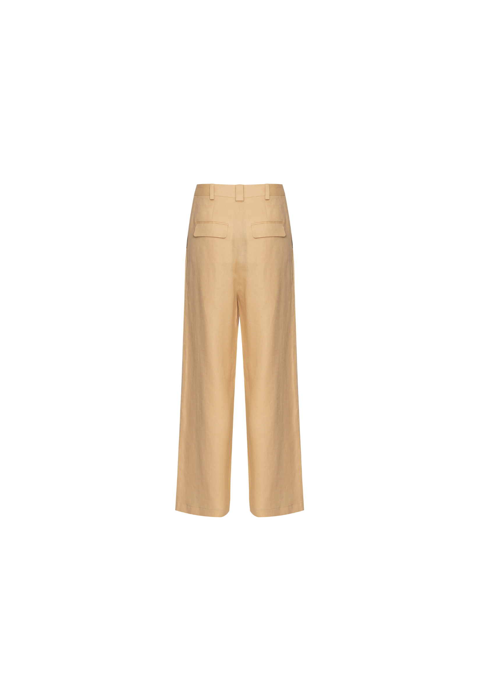 Calça Celine Pantalona Linho - Camel