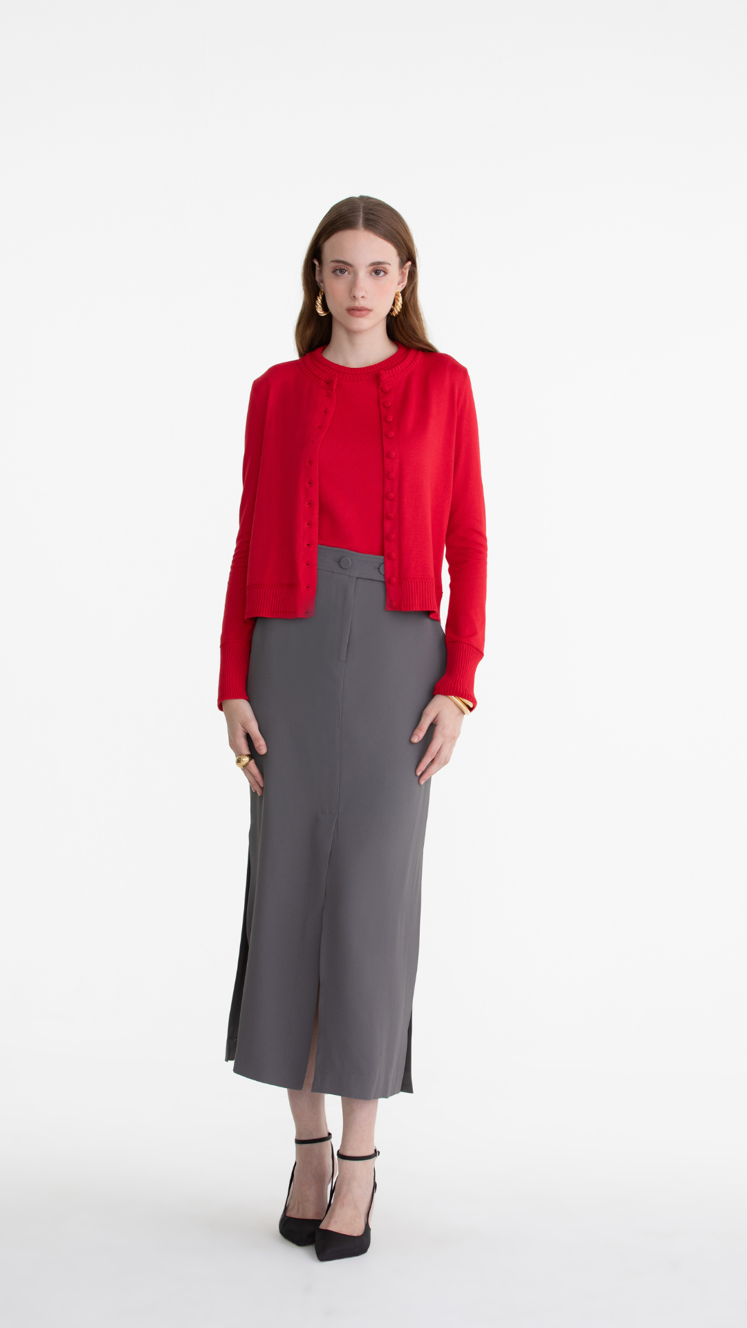 Cardigan Pietra - Rouge 