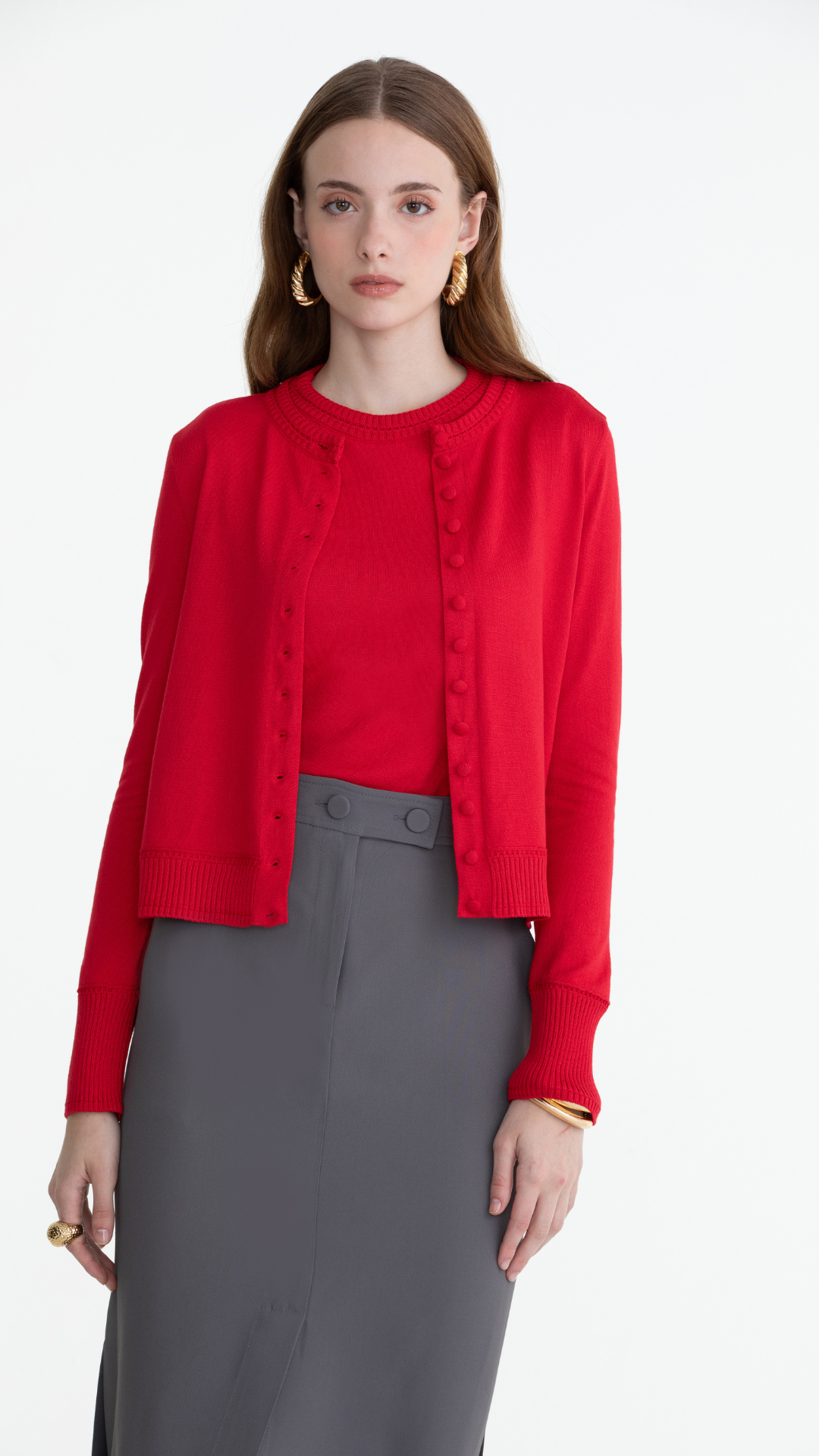 Cardigan Pietra - Rouge 