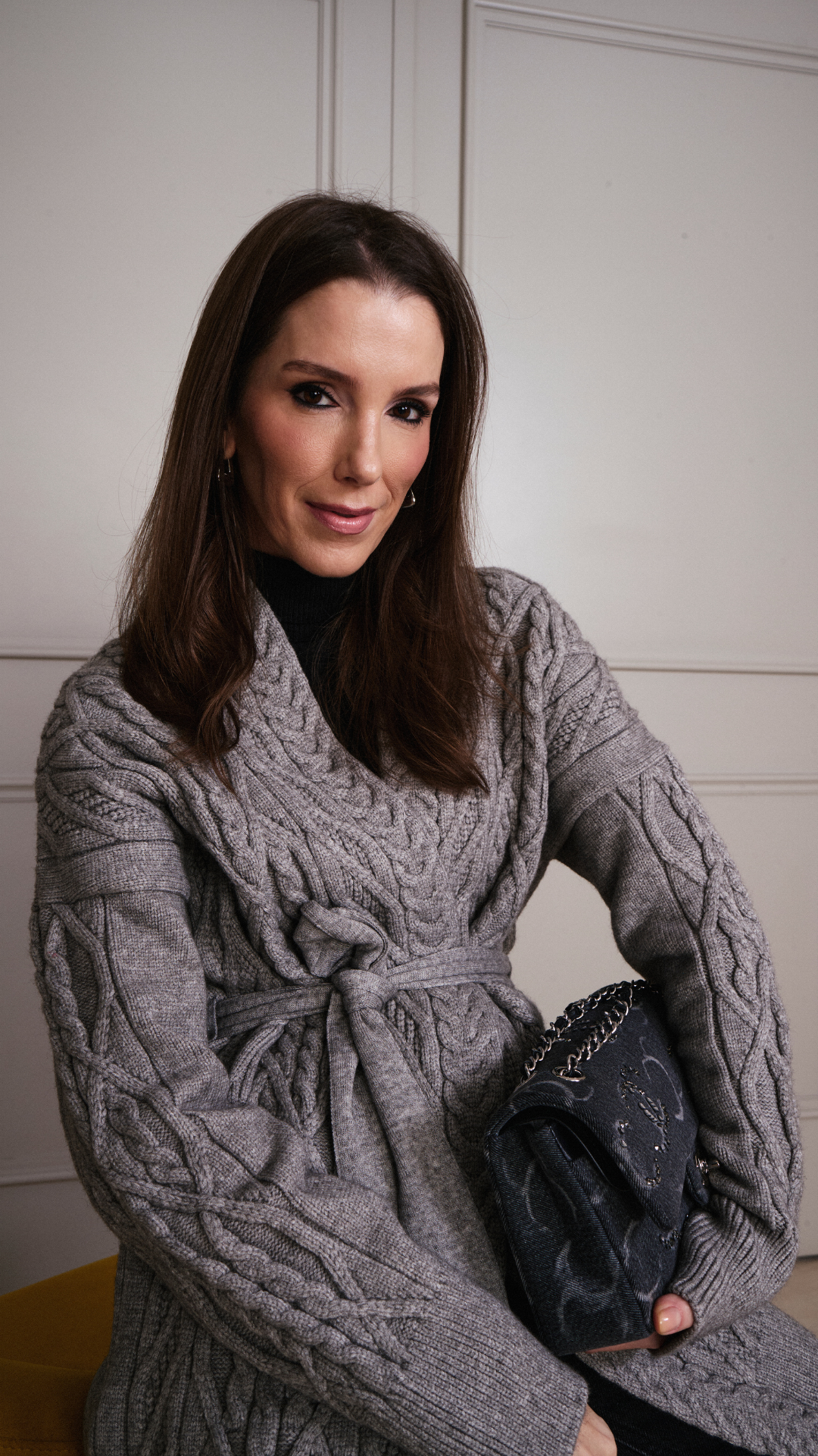 Cardigan Aurea - Cinza