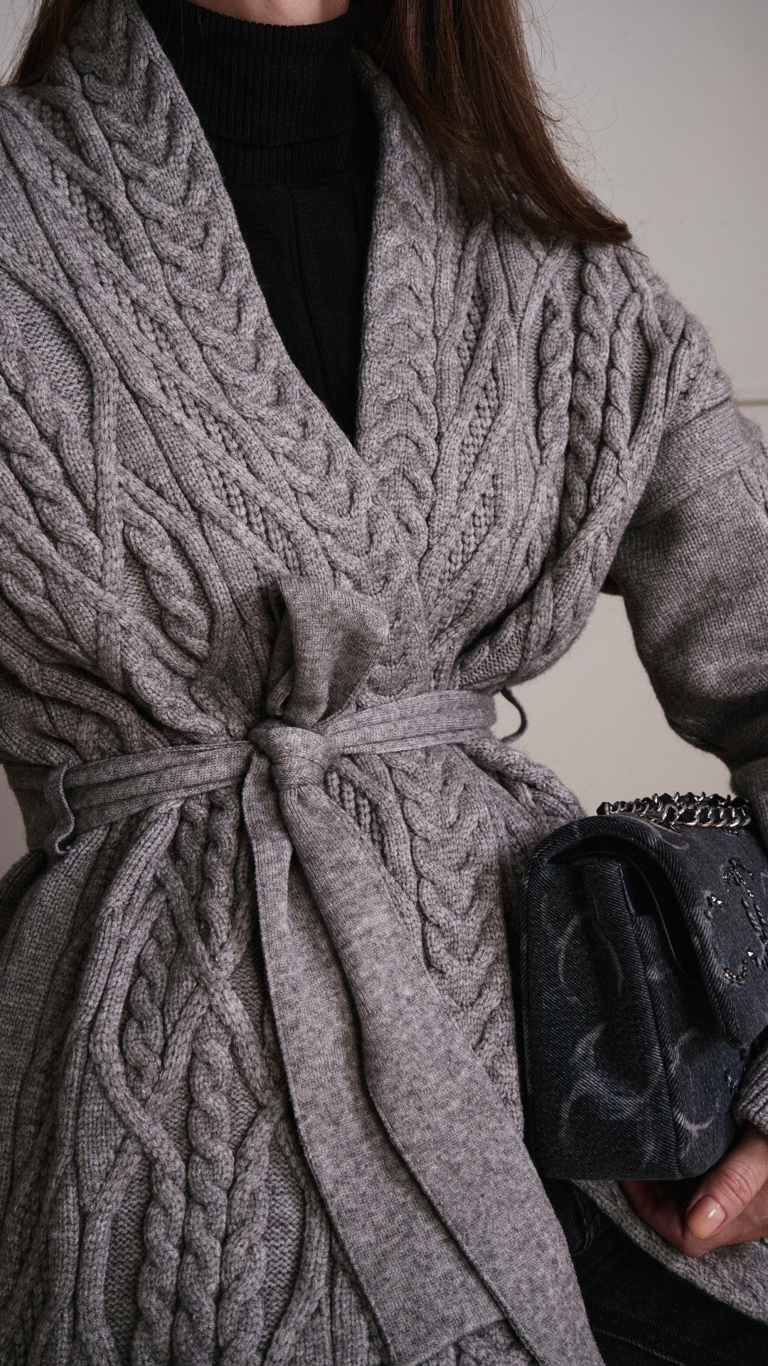 Cardigan Aurea - Cinza