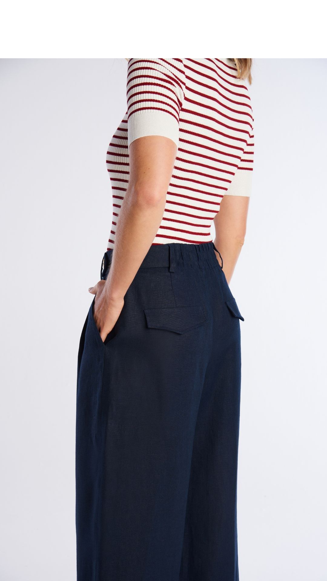 Blusa tricot bicolor Tatiane