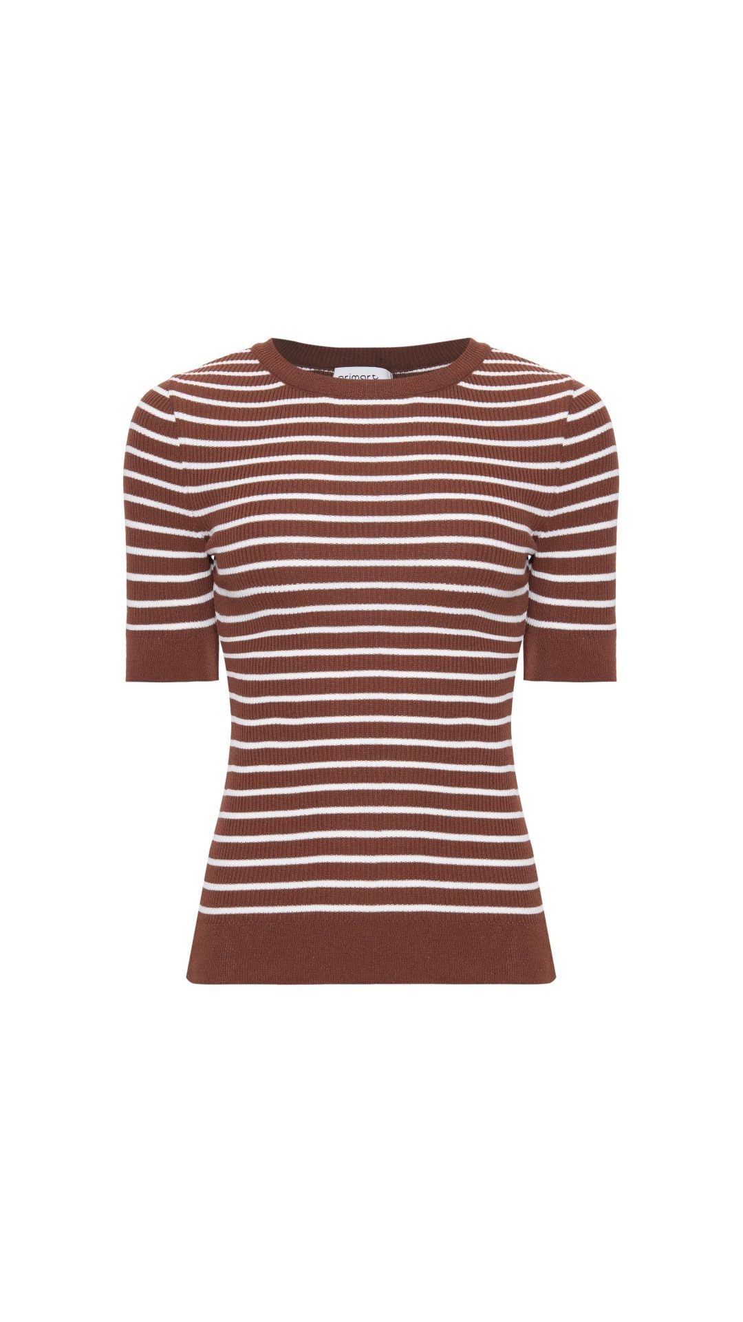 Blusa tricot bicolor Tatiane
